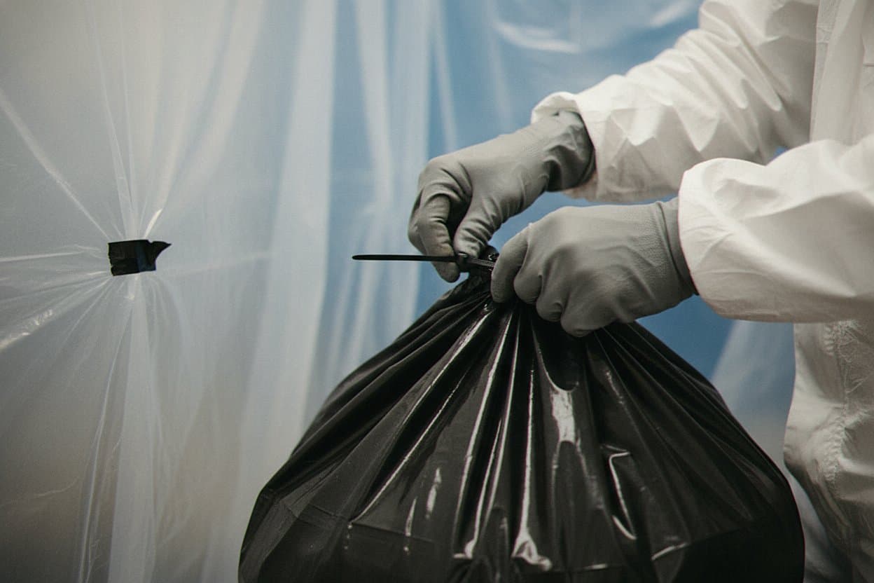 Antimicrobial treatment on contaminated flooring